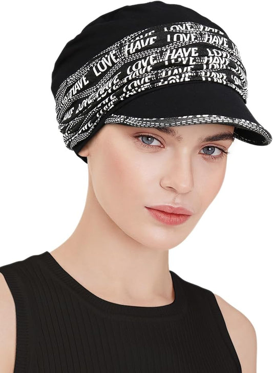 Chemo Headwear Viscose Newsboy Cap for Women Fall and Winter Hats