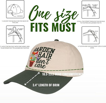 InnoBeta Gardening Gifts Cap for Women, Plant Lovers, Plant Lady Gardeners, Cool Unique Garden Adjustable Embroidered Hat