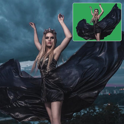 GFCC Green Screen - 6FTX9FT Green Screen Backdrop Photo Backdrop for Photoshoot Background for Photography Screen Video Recording Picture Background