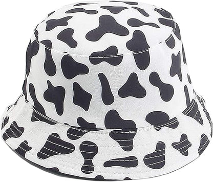 Mashiaoyi Unisex Print Double-Side-Wear Reversible Bucket Hat