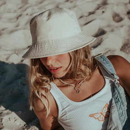 Rosoz 1 & 2 Pack Bucket Hat for Women Men Summer Travel Beach Sun Hat Outdoor Cap Unisex Bucket Hats