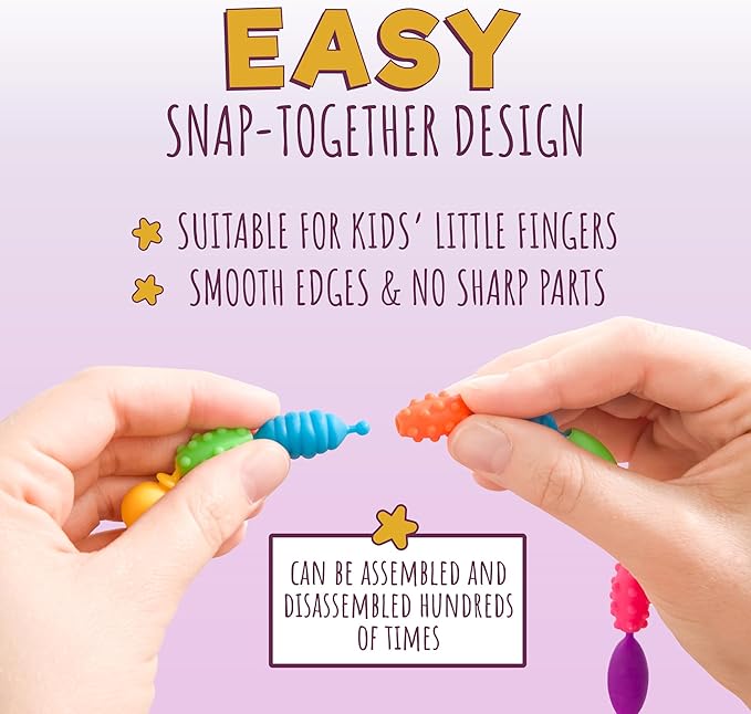 Orian Pop Beads Jewelry Making Kit for Girls, 500+ Piece Set for Girls Ages 3 and Up,Colorful Snap Beads,Bracelet,Necklaces and Rings Unicorn Gift Bag