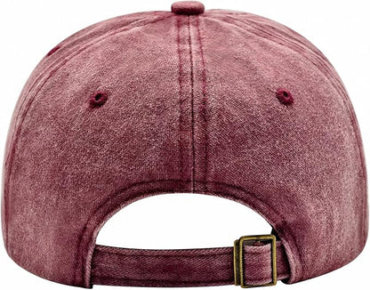 Gardening Gifts for Women, Gardening Hat, Adjustable Washed Cotton Embroidered Baseball Cap