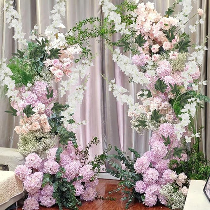 8 pcs White Delphinium Artificial Flowers, 34.25''Artificial Snapdragon Flowers Tall Fake Flowers Silk Flowers Faux Delphinium Bulk for Tall Vase Home Wedding Garden Table Decor (White)