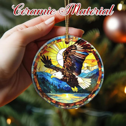 Christmas Ornaments, Bald Eagle Ornament, Christmas Tree Ornaments, Xmas Decorations, Holiday Decorations, Bald Eagle Gifts, Holiday Party Gifts, and Xmas Gift Ideas