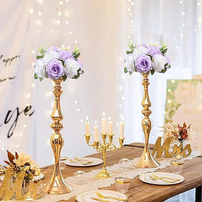Artificial Lavender White Flower Ball - 4 Pcs Wedding Table Centerpiece Decorations for Flower Arrangements
