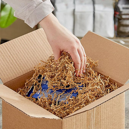 Uptotop 1/2 LB Crinkle Cut Paper Shred Filler for Gift Wrapping Basket Filling, Birthday, Christmas, Thanksgiving, Wedding, Mother's Day, Kraft