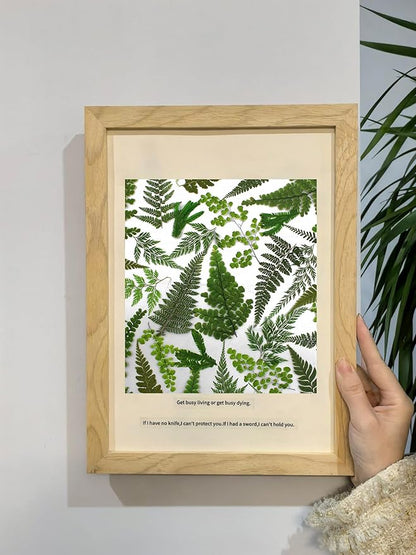55 Pcs Green Leaves Ferns Dried Pressed Flowers for Crafts,Real Nature Dry Flower Bulk for Resin Jewelry Making Candle Making Frame Decoration Art Floral Decors
