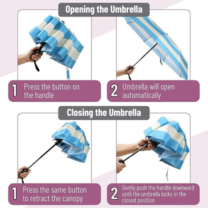 Mr. Pen- Windproof Travel Umbrella, Automatic Umbrellas for Rain, Compact