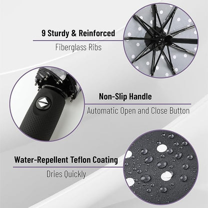 Mr. Pen- Windproof Travel Umbrella, Automatic Umbrellas for Rain, Compact