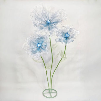 Giant Flower for Decoration, 70.87 inch Handmade Adjustable Artificial Organza Floral Decor for Wedding Birthday Baby Shower Christmas Party Backdrop Home Office Hotel Shop Window Display Props