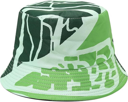 Mashiaoyi Unisex Print Double-Side-Wear Reversible Bucket Hat
