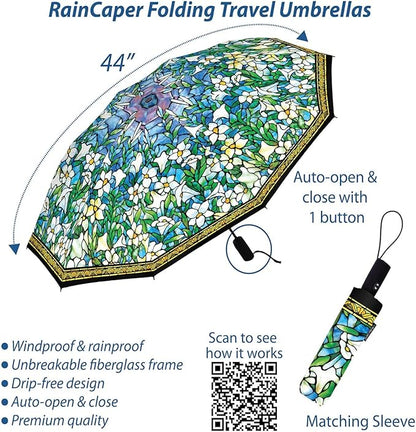RainCaper Folding Travel Umbrellas