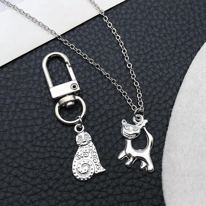 WOCRAFT 60pcs Bright Silver Cat Charms Bracelet Charms for Jewelry Making Sets DIY Necklace Bracelet Keychain Crafting Charms Kit Craft Supplies (SN843)