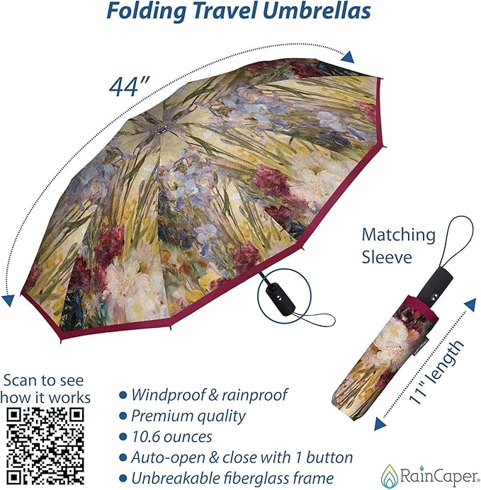 RainCaper Folding Travel Umbrellas