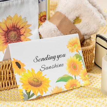 Birthday Gifts for Women, Self-Care Gift Box for Women - Sunshine & Sunflower Themed Relaxation Set, Encouragement Care Package for Best Friend (Birthday/Get Well/Thinking of You)