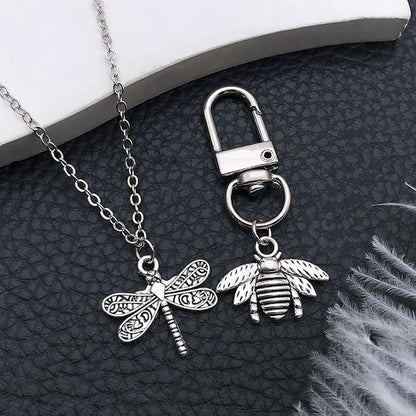 WOCRAFT 60pcs Antique Silver Butterfly Bracelet Charms for Jewelry Making Sets DIY Necklace Bracelet Keychain Crafting Charms Kit Craft Supplies (SN845)