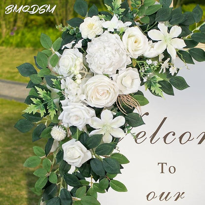 Pack of 2 Faux Flowers,Wedding Arch Flowers,Wisteria Hanging Flowers,Flower Garland Be Suited to Aisle Decorations for Wedding Ceremony,Wedding Arches for Ceremony