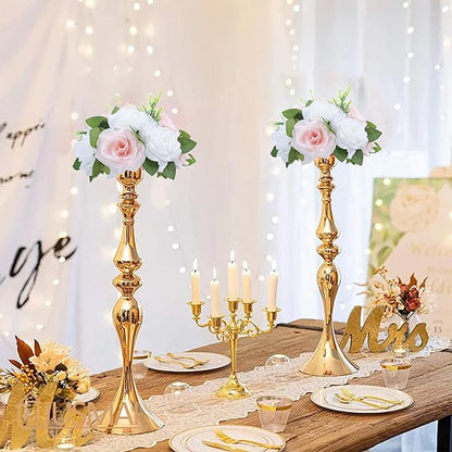 Artificial Flowers Ball 4 Pcs - Blush White Wedding Table Centerpiece Decorations for Flower Arrangements