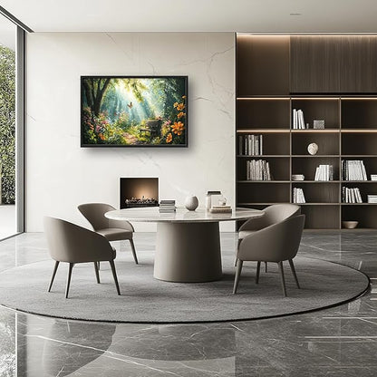 Green Forest Large Wall Art Garden Pictures Wall Decor Nature Sunlight Landscape Big Canvas Painting Prints Framed Artwork Home Decorations Above Bed for Bedroom Living Room Dining Room 36"x24"