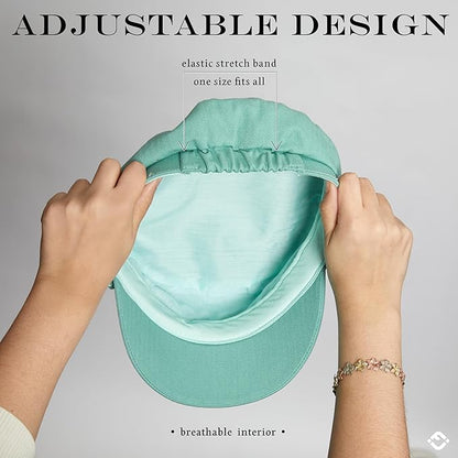 Funky Junque Newsboy Hat for Women – Trendy Greek Fisherman Cap, Classic Women's Baker Boy Newsies Hat, Ladies Fashion Caps