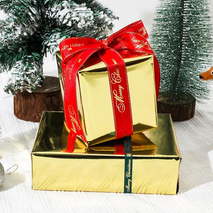 NESCCI Golden Metallic Wrapping Paper, Solid Color Paper,Gift Wrapping Paper,Perfect for Wedding,Valentine's Day,Birthday, Christmas,Baby Shower,DIY Bouquet (17.5 Inches X 32.8 Feet)