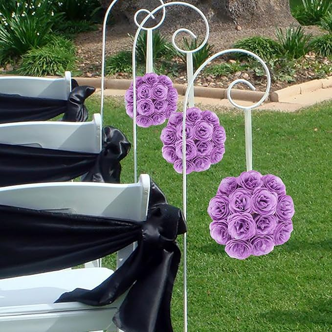 30PCS Purple Glitter Roses Artificial Flowers Fake Roses with Stems for Wedding Bouquet Party Christmas Home Decor(Purple)