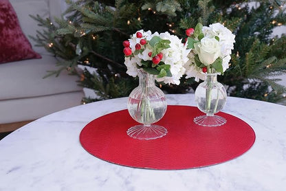 Glass Cambridge Louise 5" Bud Vase Set of 2 (Clear)