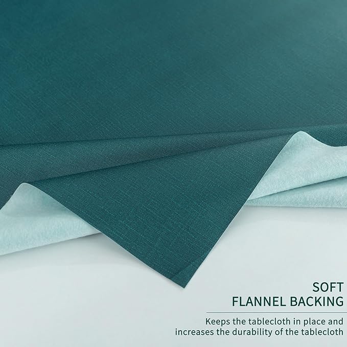 Rectangle Table Cloth,100% Waterproof Tablecloth Oil Proof Spill Proof Vinyl Table Cloth, Wipe Clean Plastic Table Cover for Dining, Camping, Indoor and Outdoor 52" x 70",Navy Blue