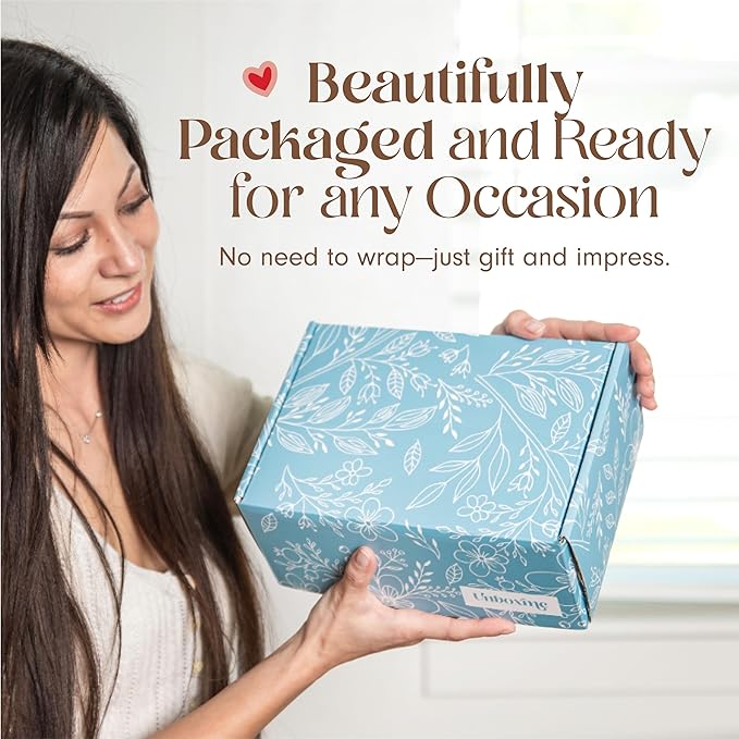 Unboxme Get Well Soon Comforting Gift Basket for Women - Soothing Self Care Box with Fluffy Socks, Ceramic Mug, Chai Tea, Honey & Cinnamon for Mom, Sister, Friends and Coworkers
