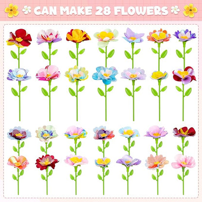 Toyly DIY Fabric Flower Bouquets Toys Accessories - Flowers Market Toy Fittings - Arts & Crafts Toy Parts