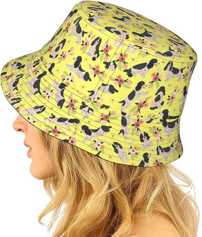 Fashion Bucket Hat Summer Beach Travel Sun Hat Packable Fisherman Cap for Men Women