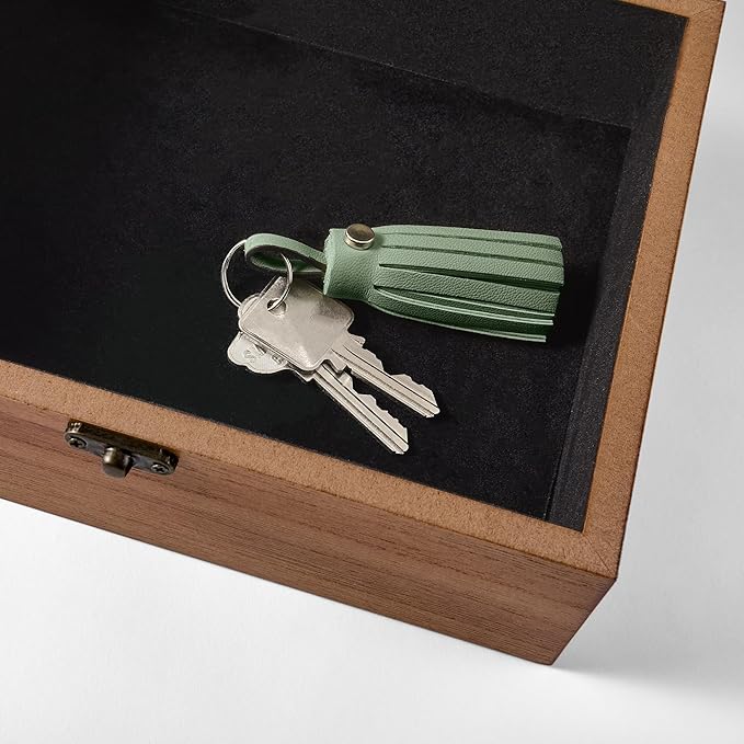 Let's Make Memories Personalized Wooden Keepsake Box With Hinged Lid - Wood Memento Box - Decorative Storage - Home Decor - For Couples, Wedding, Newlyweds - Upload Your Photo - Home Is With You