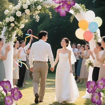 Giant Flower for Decoration with Stems and Stands - 5.6 Ft Big Artificial Silk Flower - Large Artificial Flores Gigantes for Wedding Party Banquet Backdrop Decor, Photography Props Window Display