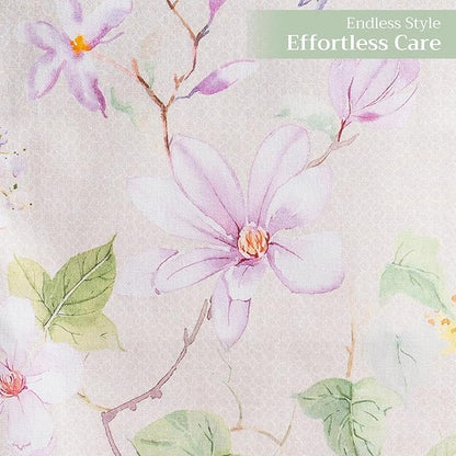 Maison d' Hermine Table Runner 100% Cotton Double Layer Table Runners 108 inches Long Decorative for Home Kitchen Dining Party Wedding Bridal Shower Spring Summer (Magnolia Mornings, 14.50" x 108")