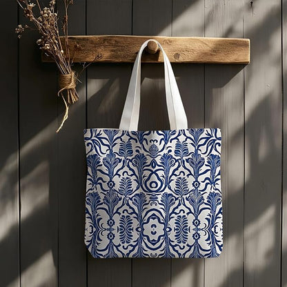 Flowers Tote Bag Gifts for Women, Canvas Aesthetic Reusable Grocery Bags Shopping Bags