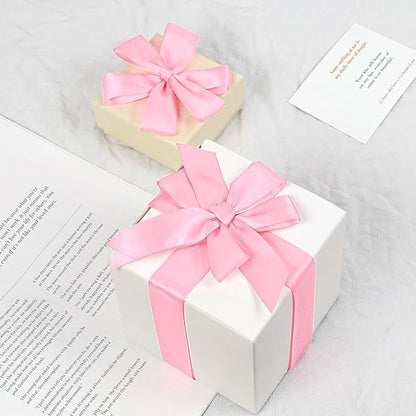 Pink Satin Ribbon, Double Faced 1 Inch X 25 Yards Pink Ribbon, Premium Satin Ribbons for Gift Wrapping, Crafts, Hair Bow Making, Sewing, Flower Bouquet, Wedding Party Decor