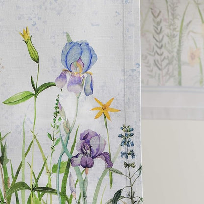 Maison d' Hermine Table Runner 100% Cotton Single Layer Table Runners 72 inches Long Decorative for Home Kitchen Dining Party Wedding Bridal Shower Spring Summer (Fleurs De Mai, 14.50" x 72")