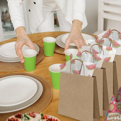 Pro Supply Global Watermelon Printed Tissue Paper for Gift Bags or Boxes and Wrapping - Summer Bulk Decorative Art Tissue Paper for Packaging and Gifting | 24 Sheets 20" x 30"