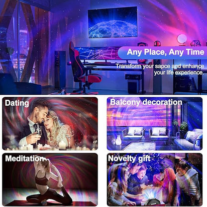Galaxy Projector, CIMELR Star Projector Night Light with Bluetooth Speaker, White Noise Machine, Remote Control - Northern Lights Aurora Projector for Bedroom, Room Decor, Party, Gift for Kids Adults