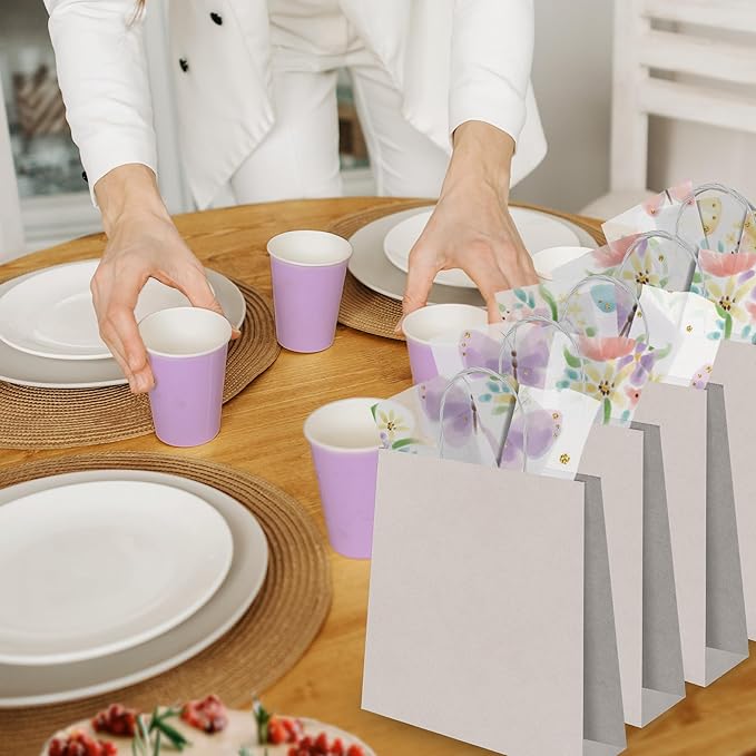 Pro Supply Global Butterflies Printed Tissue Paper for Gift Bags or Boxes and Wrapping - Spring Floral Bulk Decorative Art Tissue Paper for Packaging and Gifting | 24 Sheets 20" x 30"