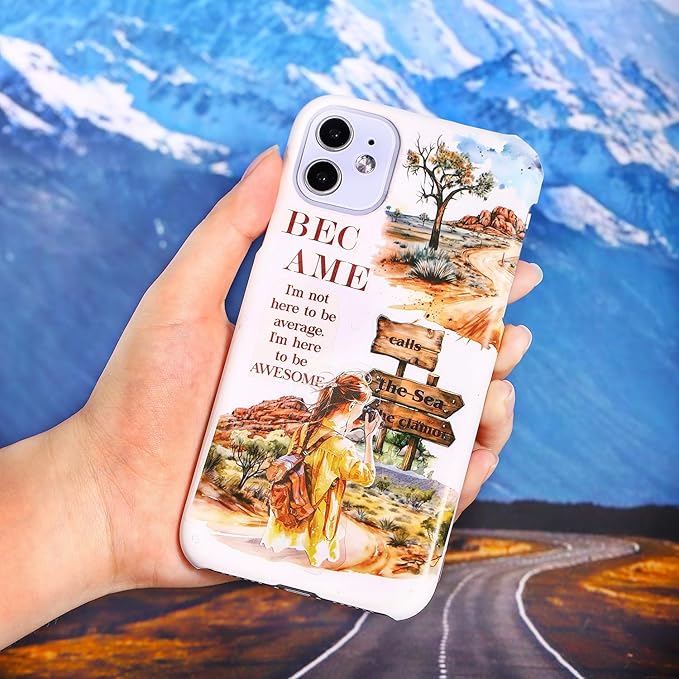 TIAMECH Travel Highway PET Stickers - 180 Pcs Beach Desert Oasis & Sunrise Sunset Design, Waterproof Sticker for Journaling & Scrapbooking, Junk Journal Supplies, Ephemera & DIY Crafts
