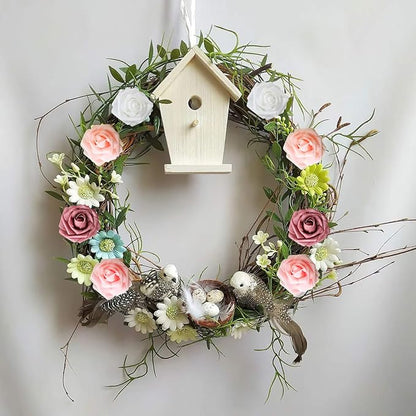 AmyHomie Artificial Flower Shades of Rose 25pcs Real Looking Fake Roses w/Stem for DIY Wedding Bouquets Centerpieces Arrangements Party Baby Shower Valentines Day Christmas Tree Decorations
