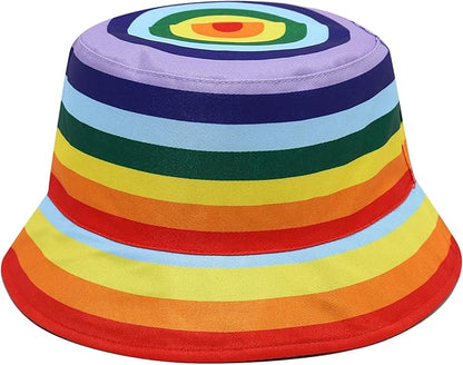 Mashiaoyi Unisex Print Double-Side-Wear Reversible Bucket Hat