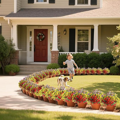 Artificial Flowers for Outdoor Indoor Garden Home Decoration, Faux Flower Daisy with Eucalyptus Leaves Fake Plants Greenery Boxwood Porch Patio, 12 Bundles
