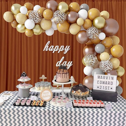 10 x 10 Feet Bronze Backdrop Curtain for Partie, Background Curtains for Photoshoot, Birthday, Wedding, Halloween, Thanksgiving, Christmas, New Year Party Decorations 5Ft x 10Ft, 2 Panels