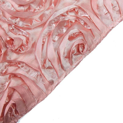 Efavormart Wonderland Rosette Premium Table Runners for Weddings Party Banquets Decor Fit Rectangle and Round Table - Dusty Rose