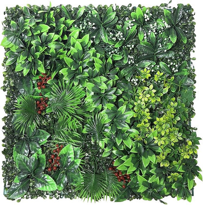 Grass Wall Panel Greenery Wall Artificial Grass Backdrop 20 * 20in 12Pcs Decorative Background Wall for Outdoor Interior Decor Hedge Wall for Garden Party Wedding Backdrop