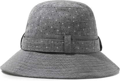 Glamorstar Cloche Hats for Women Vintage Bowler Hat Floral Fedora Bucket Hats