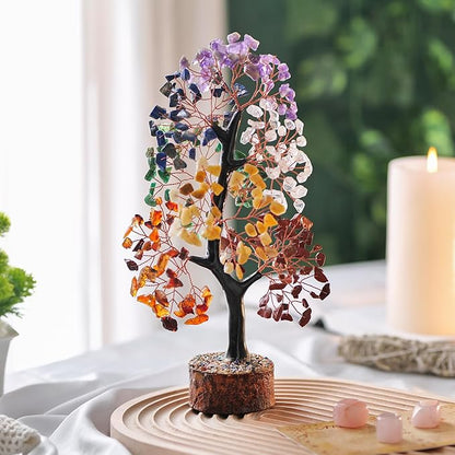 Chakra Crystal Tree, Gem Stones And Crystals, Spiritual Decor, Crystal Tree Of Life, Home Decor Gifts, Crystals Tree, Money Tree, Healing Crystal Gifts, Chakra Crystals, Crystals Gifts For Women
